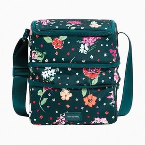 Vera Bradley ReActive Expandable Lunch Cooler in Hope Blooms Teal